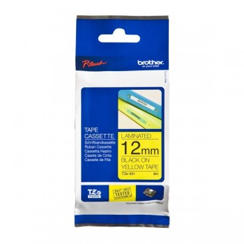 Fita laminada, texto preto...