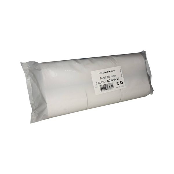 Rolos Papel Térmico SITTEN 80x70x11 Pack 6u