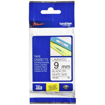 Fita laminada, texto preto...
