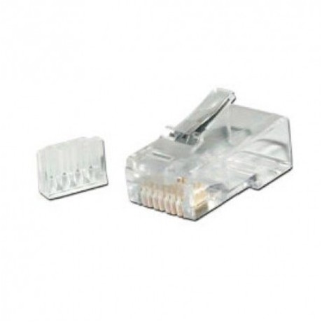 Ficha Rj45 UTP Cat.6A com guia 10und