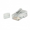 Ficha Rj45 UTP Cat.6A com guia 10und