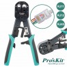 Alicate De Cravar fichas RJ45/RJ11/RJ12 Passante