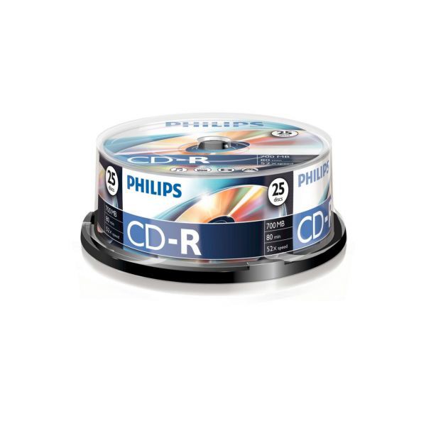 Philips CD-R 80Min 700MB 52x Cakebox