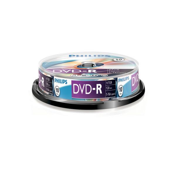 Philips DVD-R 4,7GB 16x Cakebox