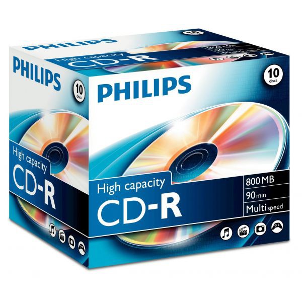 Philips CD-R 90Min 800MB 40x Jewel Case