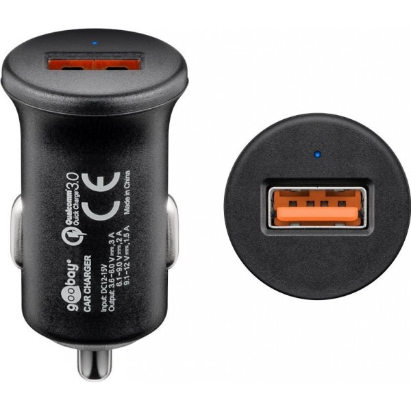 Carregador USB para Automóveis Quick Charge