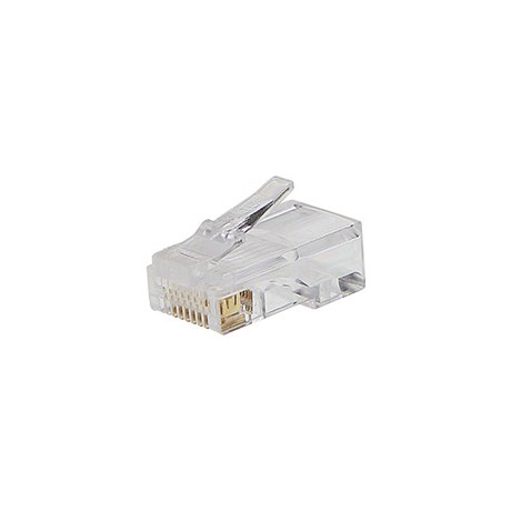 Fichas RJ45 para "solid wire" 100unid