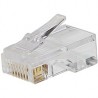 Fichas RJ45 para "solid wire" 100unid