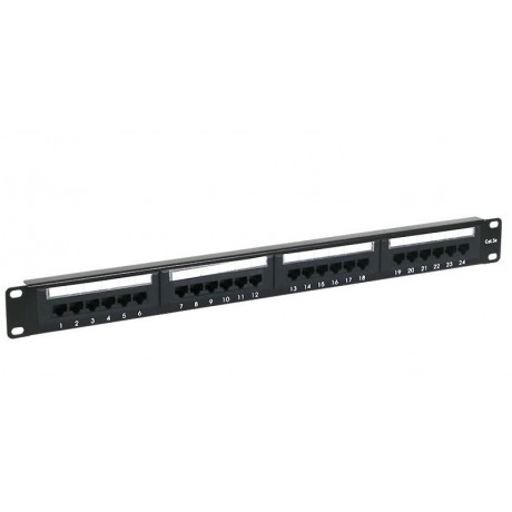 Painel transferência 24 portas UTP Cat 5E