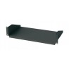 Prateleira lisa para rack 19" 250mm 2U preto
